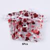Xiaomi 6/30/60/120Pcs Valentine's Day Red Heart Organza Bags Gift Bags Pouches Jewelry Candy Packaging  Drawstring Bags for Wedding