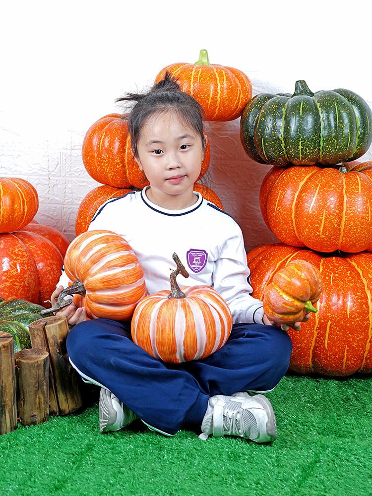Large Size Simulation Fruit Vegetable Pumpkin Model Kitchen Cabinet Decoration Children's Photography Toy Realistic Strawberr...