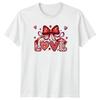 Love Xoxo Decorative Hearts Design Unisexs TShirt Valentines Day Gift For Her