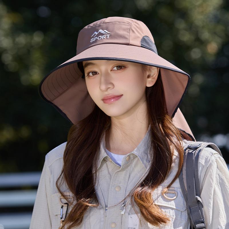 

Spring And Summer New Women S Fashion Hat Outdoor Sunshade Hiking Wide-Brimmed Fisherman S Hat Sunhat 2026 56-58cm коричневый