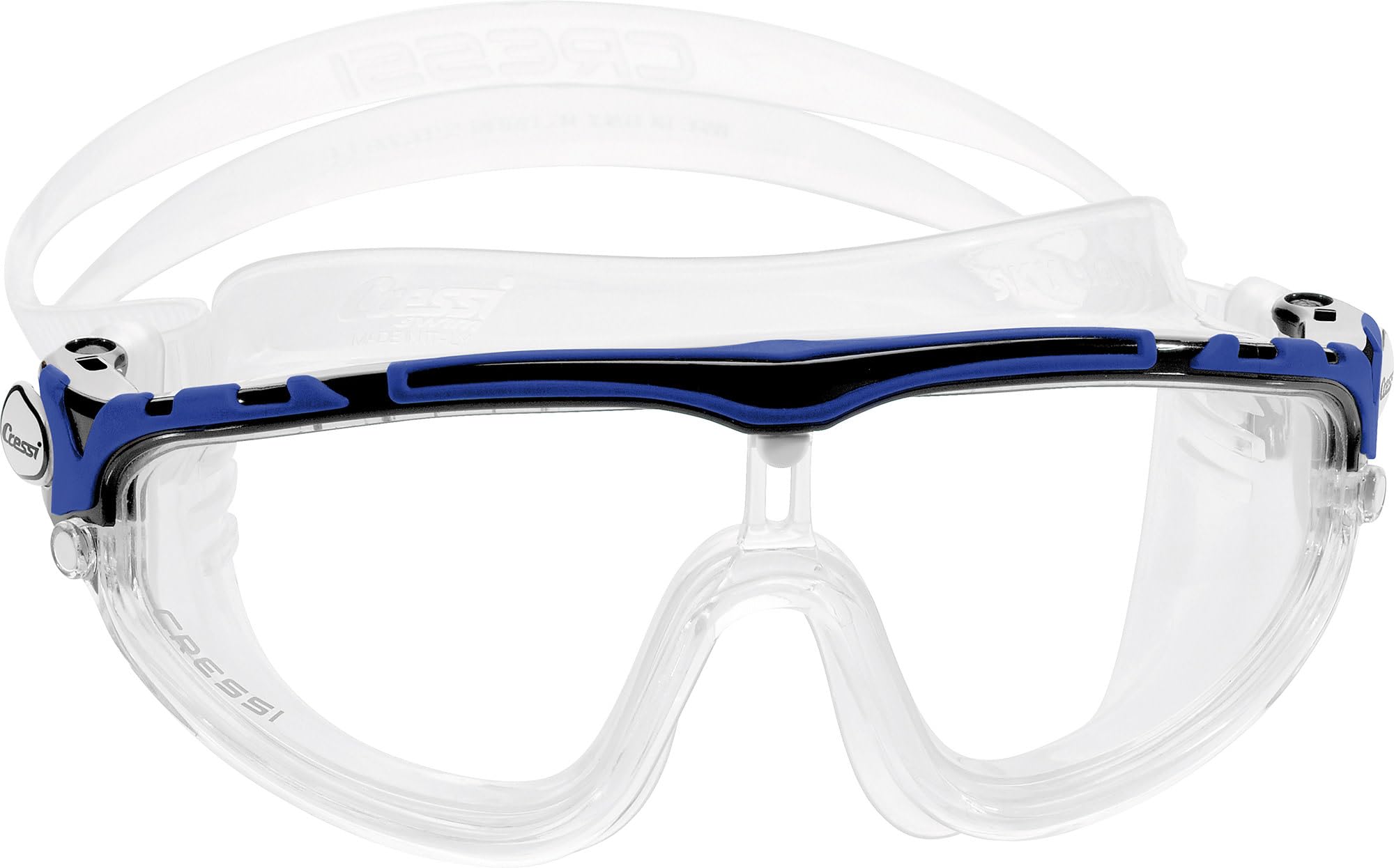 

Open Water Swimming Goggles Unisex Single Eye Type Wide View UV Protection Processed Lens Blue DE203320 [Cressy] [SKYLIGHT] Clear/Black & [Genuine
