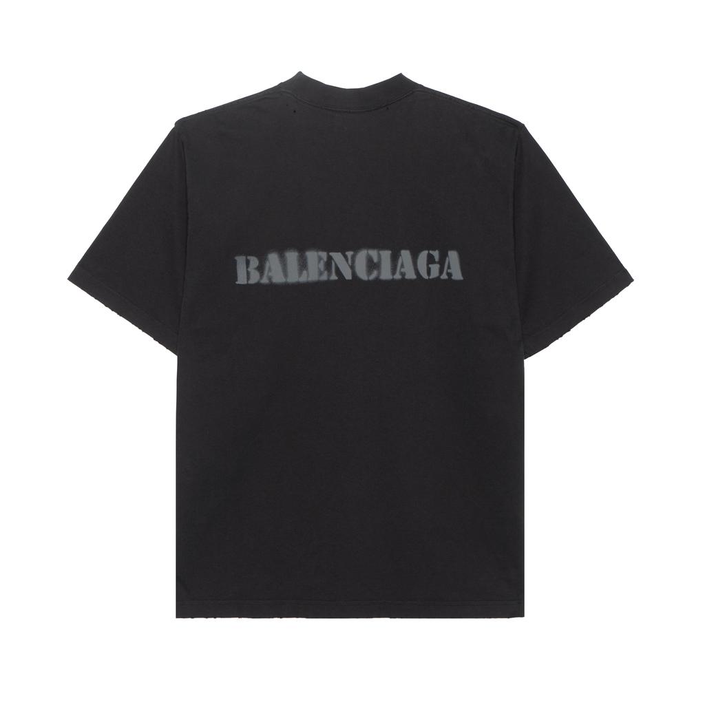 Balenciaga Stencil Type T Shirt Medium Fit 764235TQVA31750