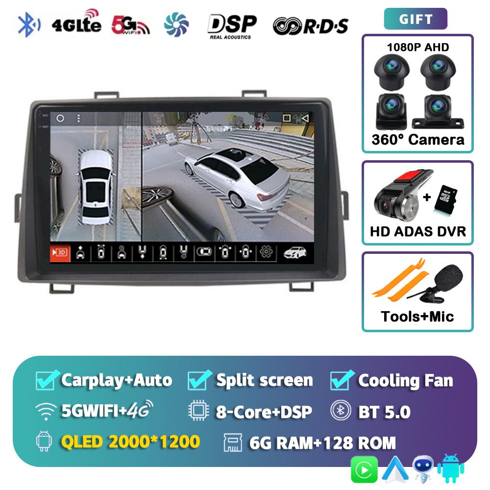 Android 14 Car Radio For Toyota Noah Voxy 2007 2010 2011 2012 2013 Car Radio Navi Multimedia Player Stereo GPS Carplay No 2din