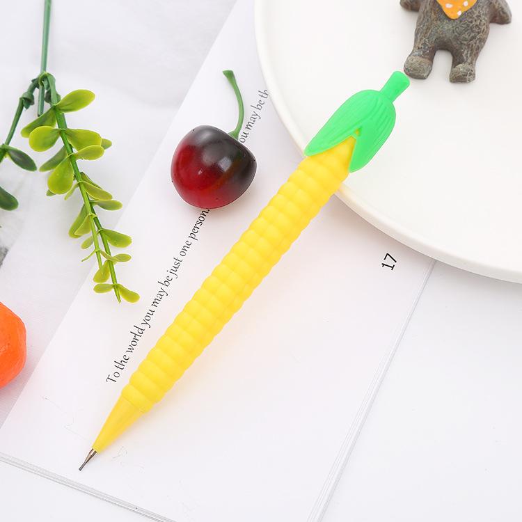 10Pcs Creative Automatic Pencil, Cartoon Fruit Writing Constant Pencil,  Calligraphy Brush Plastic Activity Pencil
