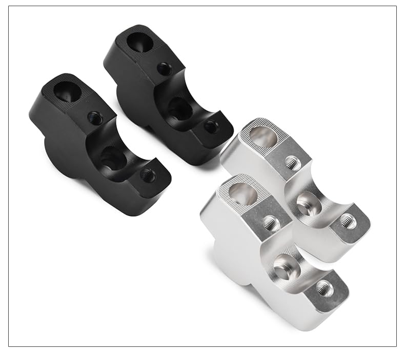 LEDISHUN Handlebar Risers for Honda CB650R (2019-2023), Increases Handlebar Height by 2.8cm and Moves 2cm Backward (Black)