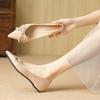 Huiliya temperament small fragrant wind pointed single shoes women shallow mouth 2025 new one-pedal ladyshoes women W828-33