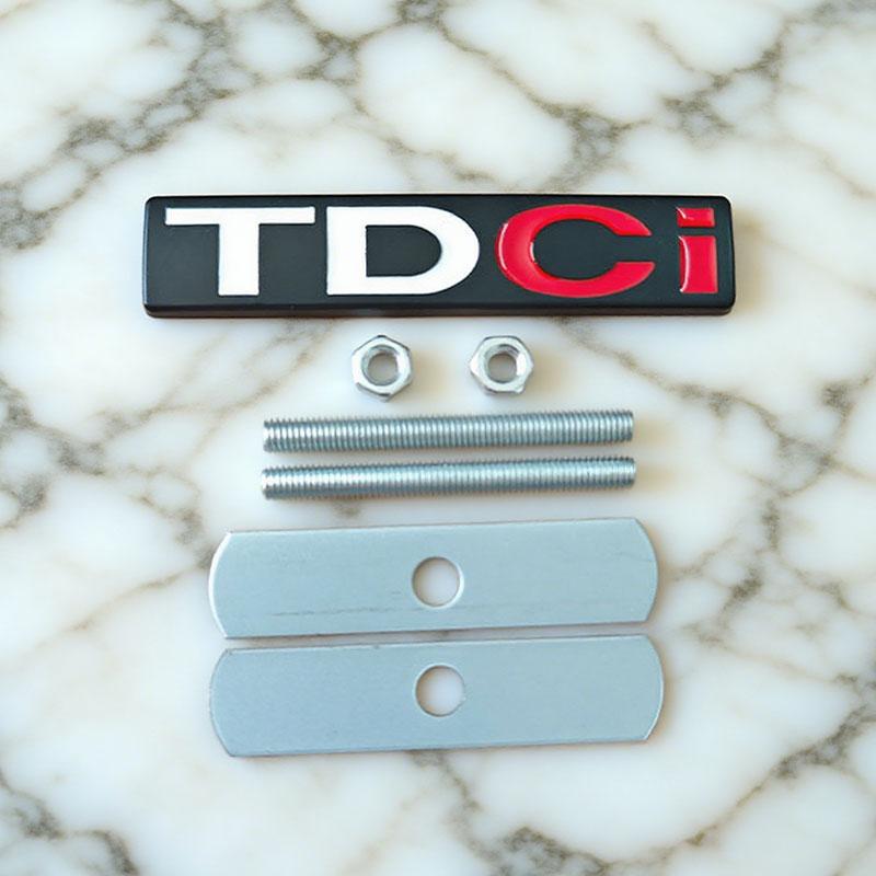 ABAB1 1PC 3d Metal TDCi Logo Car Rear Trunk Sticker Front Grille Badge Emblem for MK3 MK2 TDCi Accessories