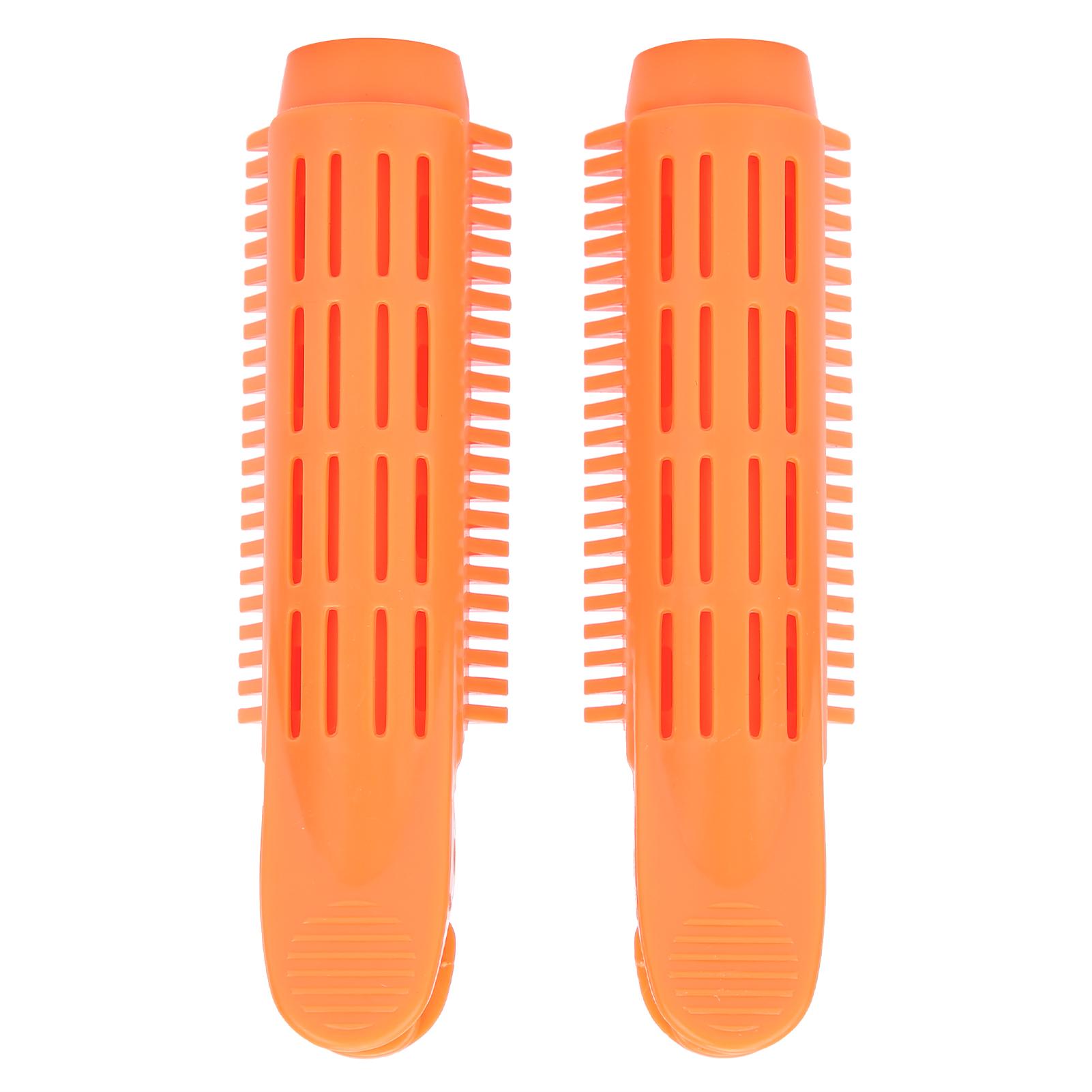 

2 шт. Зажим для завивки волос, Ролик для придания объема волосам, Естественный пушистый зажим для волос, Инструмент для укладки, Розовый оранжевый