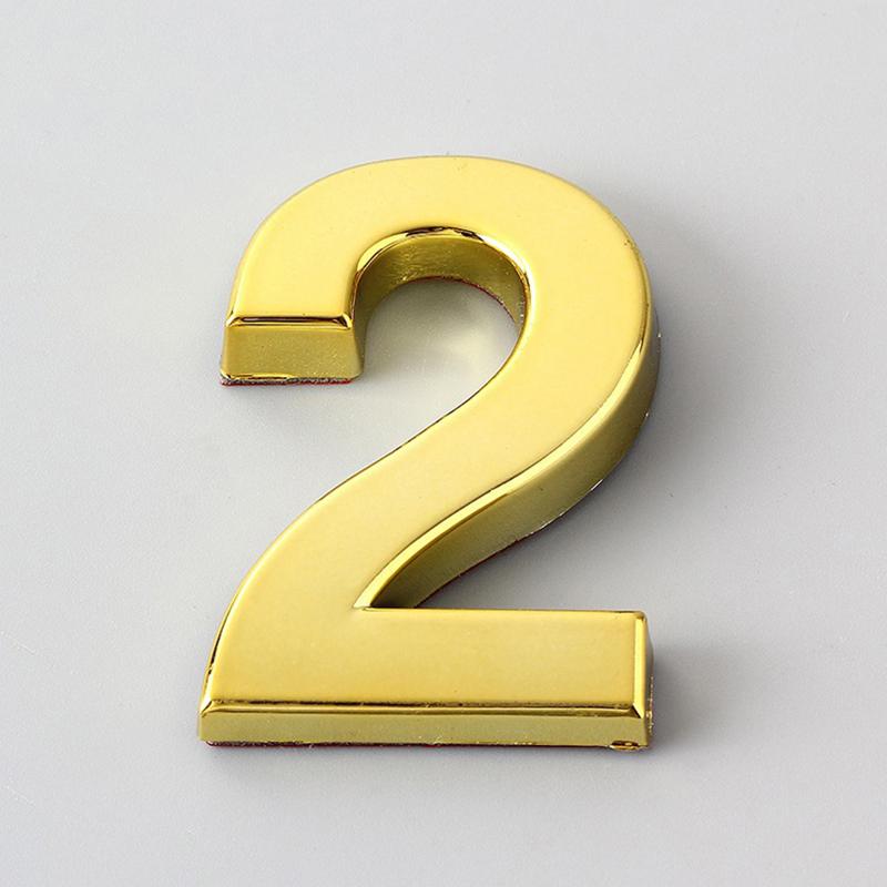 3,9-дюймова АБС дверна табличка з гальванічним покриттям, цифровий номерний знак, готель, вулиця, цифровий номер будинку, золото, срібло, чорний, бронза