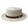 25 Retro Flat-Top Straw Hats For Children'S Summer Vacation Seaside Beach Sunshade Top Hats Show Small Face