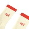 EPT LINE LOGO SOCKS (IVORY_ORANGE)