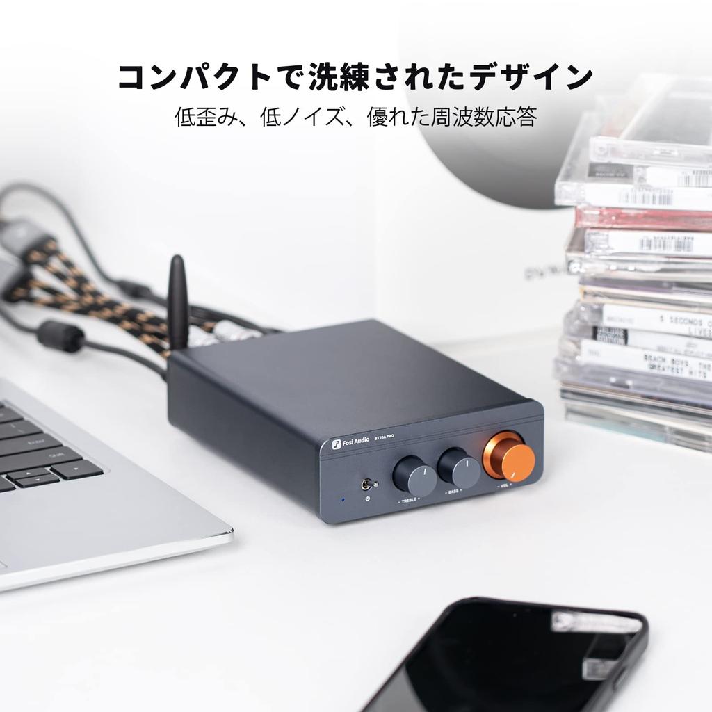 Fosi Audio BT20A Pro 300W x2 TPA3255 Bluetooth výkonový zesilovač pro malé domácí audio Stereo 2kanálový zesilovač s přijímačem Mini Class D Home Integrated