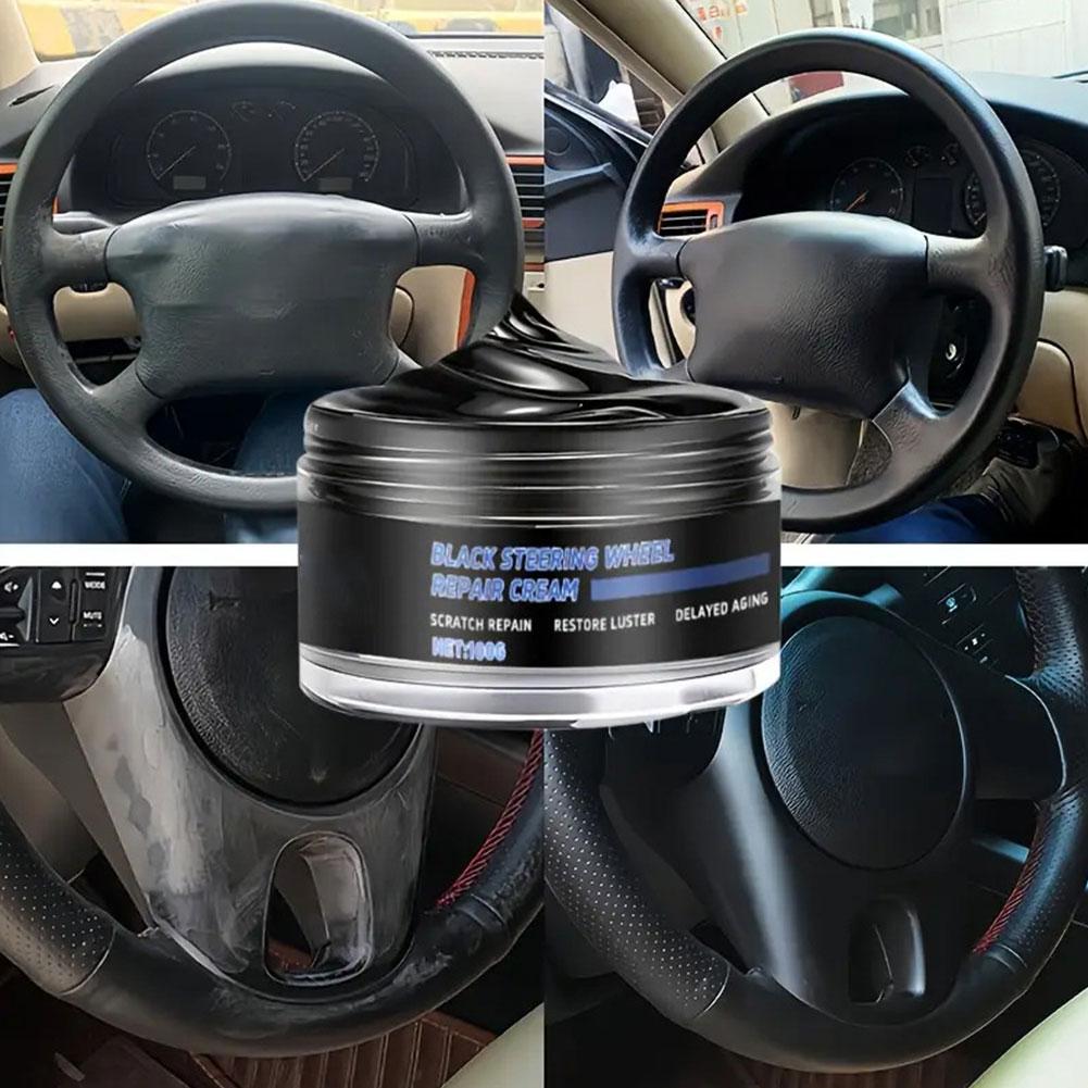 Auto-Lenkrad-Reparaturpaste Stellt Schwarzen Glanz Wieder Her, Schälende & Kunststoffartige Einfache Oberfläche, Anwendung Rissbildung, Werkzeuge Entfernen S2T9