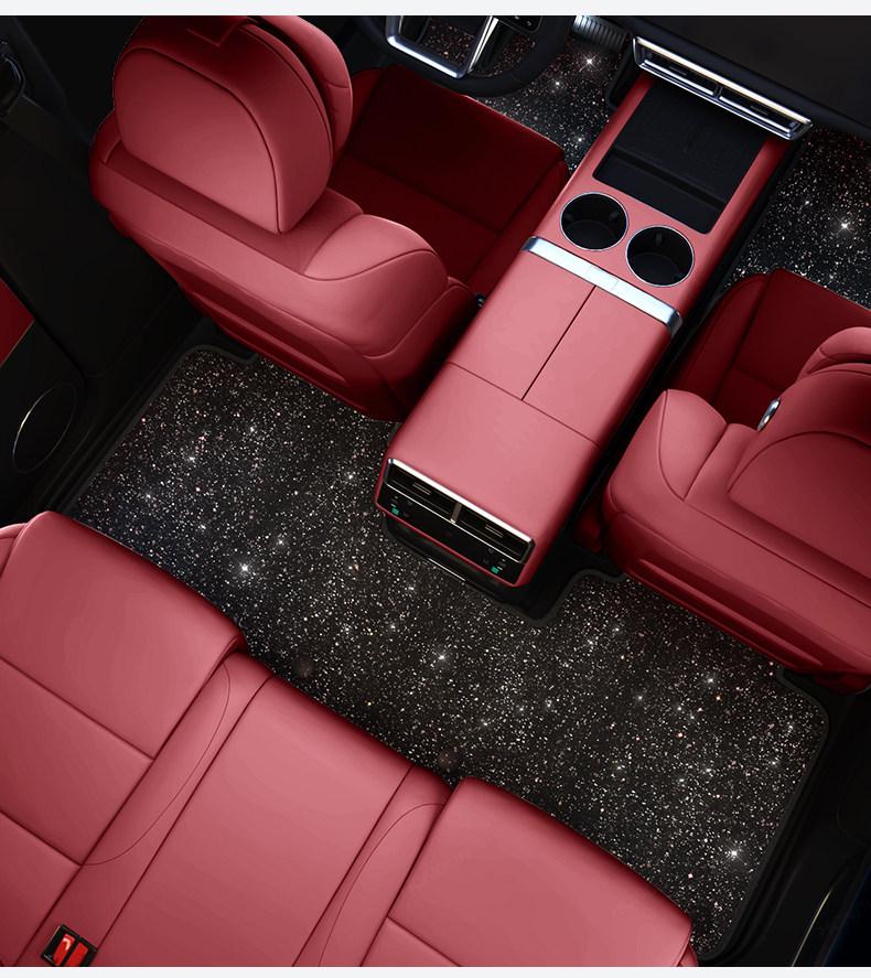 Starry Sky Floor Mats for BMW: 5, 3, 7, 4 Series; X5, X1, X3, X6, X2, X7, X4 - Car Interior Decoration
