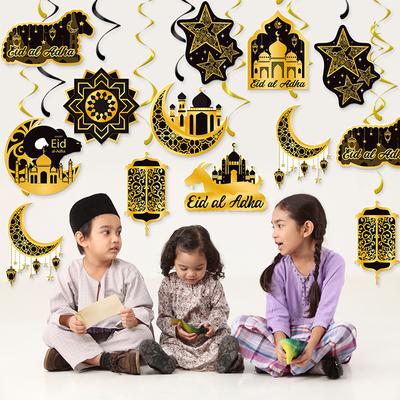 9 Pcs/hanging Gift Ramadan Decoration Islamic Muslim Holiday Party Supplies Eid Gift Pendant