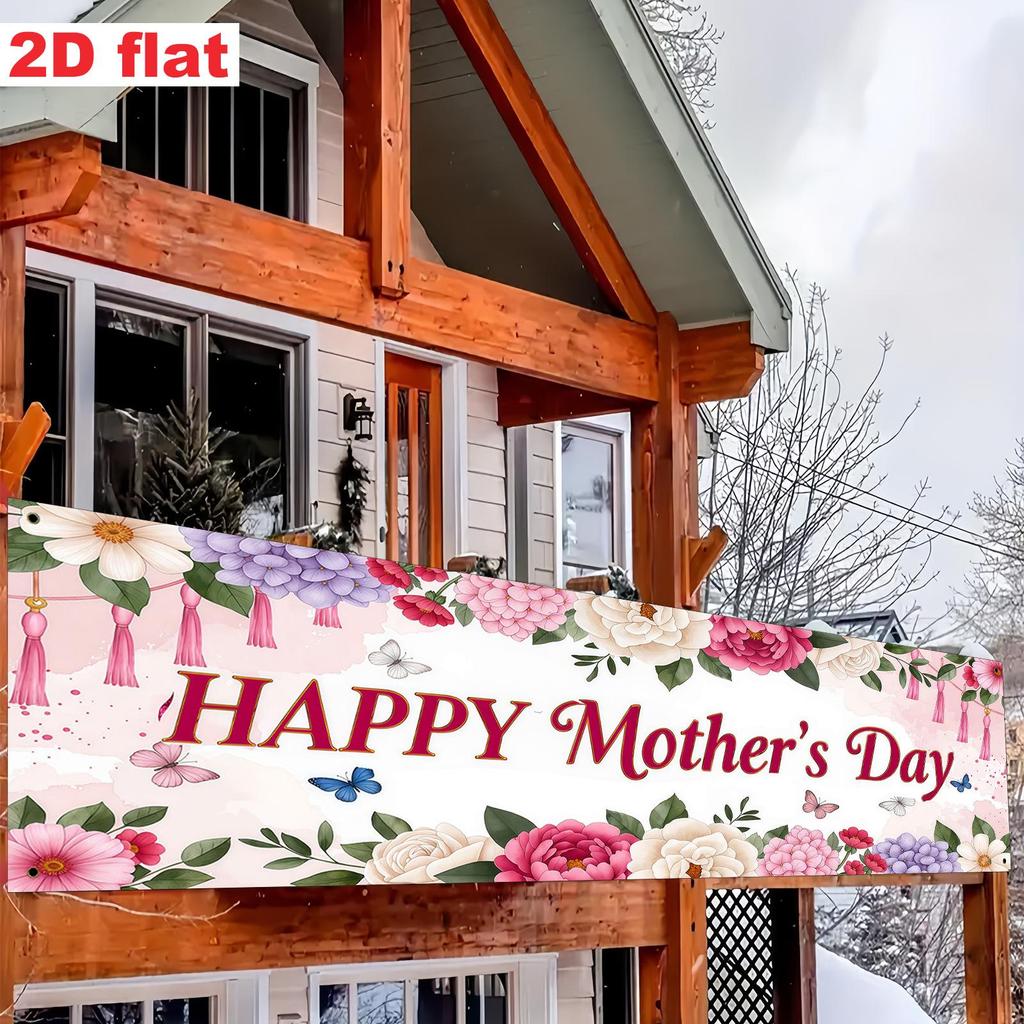 Mother's Day Celebration Outdoor Theme Banner & Party Decorations