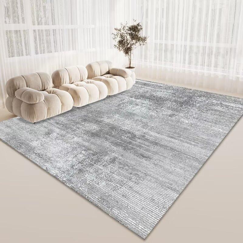 Simple Crystal Velvet Carpet, Living Room Coffee Table Dirt-Resistant And Easy To Take Care Of Floor Mat, Hotel Lobby Homestay Floor Mat
