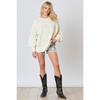 Autumn and Winter New Women's Clothing Pearl Bow Decorative Long-sleeved Top Casual Sweater