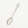 Vintage Carved Crystal Head Pattern Alloy Leaf Spoon Nordic Creative Mug Coffee Ice Cream Spoon