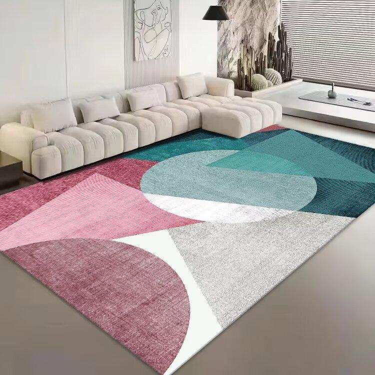Nordic Geometry Carpets for Living Room Simple Pattern New Home Decoration Rugs Bedroom Cloakroom Decor Rug Anti-slip Mat Tapete
