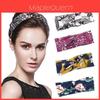 Elegant Floral Ladies Hair Band Stretchy Knotted Head Wrap For Sport And Fashion