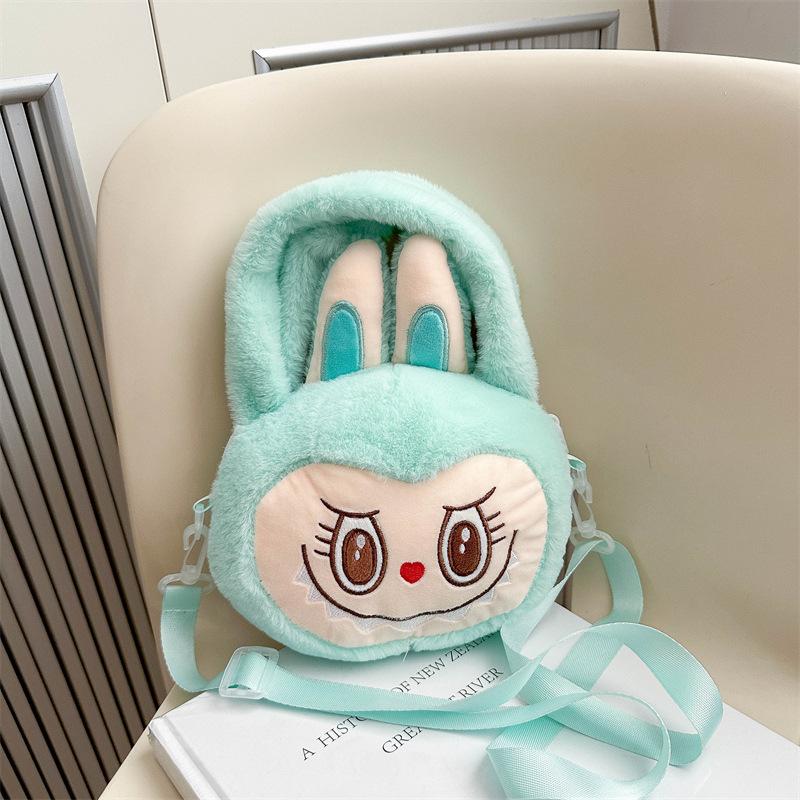 Elf Cartoon Peripheral Plush Toy Cute Labubu Shoulder Bag Girly Crossbody Storage Bag