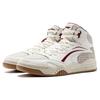 Li Ning Desert Plains Cushioning Lightweight High Top Skateboard Shoes Men's White Gray AGCT285-2