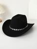 Western cowboy top hat felt hat Tibetan top hat three-dimensional pattern accessories jazz hat new woolen hat