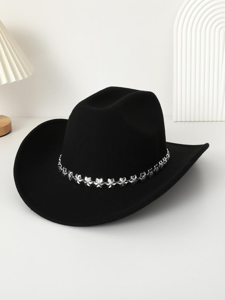 Western cowboy top hat felt hat Tibetan top hat three-dimensional pattern accessories jazz hat new woolen hat