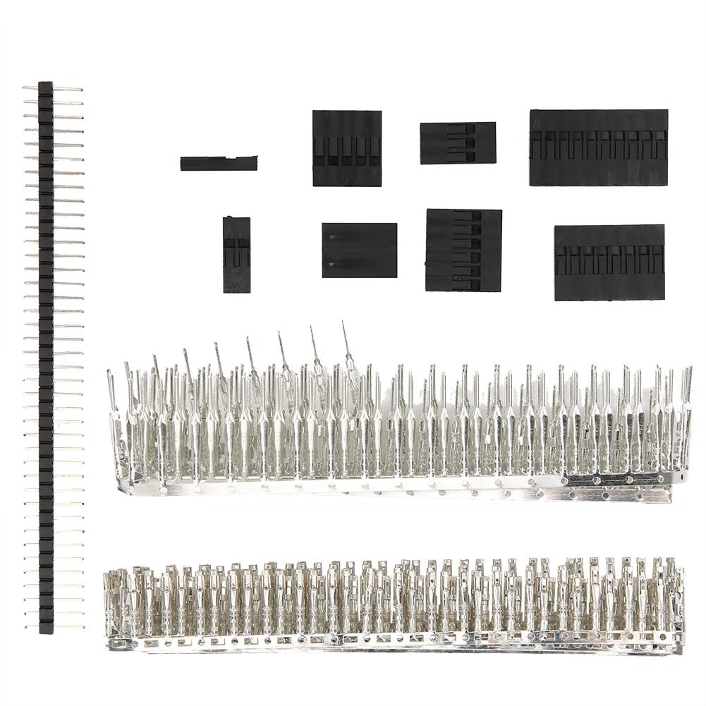 1450 Stück 2,54 mm Elektronischer Stecker Buchse Leiterplattenstecker-Set Industriezubehör