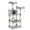 Light Gray Cat Tree 143 Cm