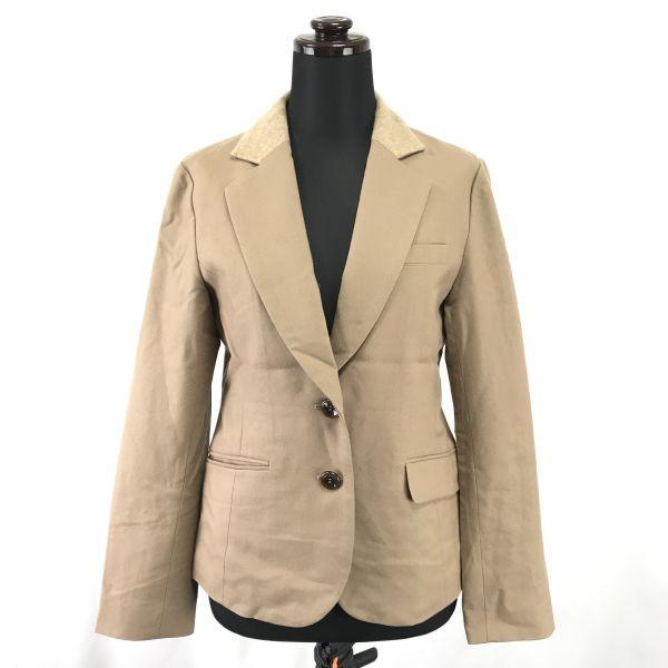 

Б/У/Сделано в Японии Adam et Rope 100% Шерстяной Пиджак Женский M Бежевый