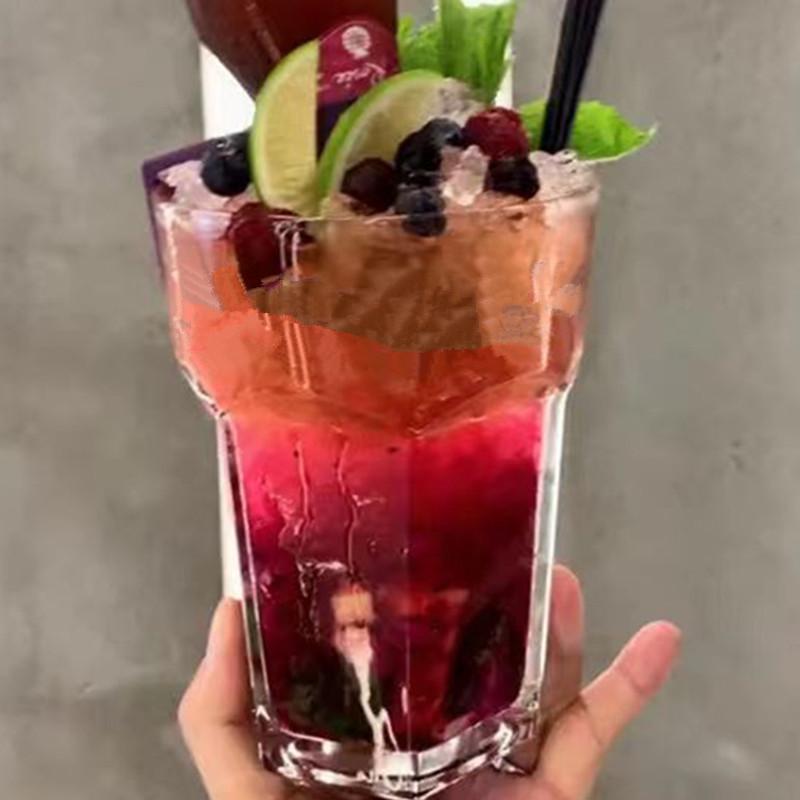 Creative Inverted High-Footed Glass Cup: Versatile for Cocktails, Draft Beer, Juice, or Any Beverage.