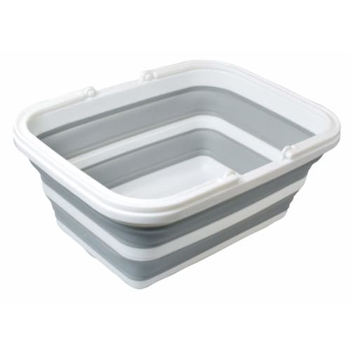 Fine Washtub, Gray (approx.) 38.5 x 28.7 x 5.5-17cm (height)