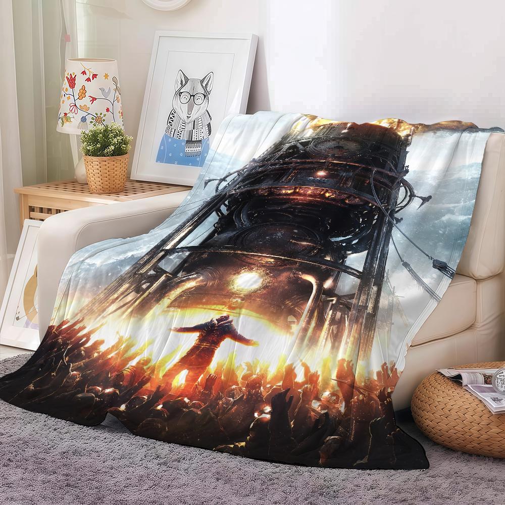 Game F-Frostpunk-k Blanket Warm And Soft Suitable For Bedroom Living Room Sofa Bed Office Travel Camping 75x90cm