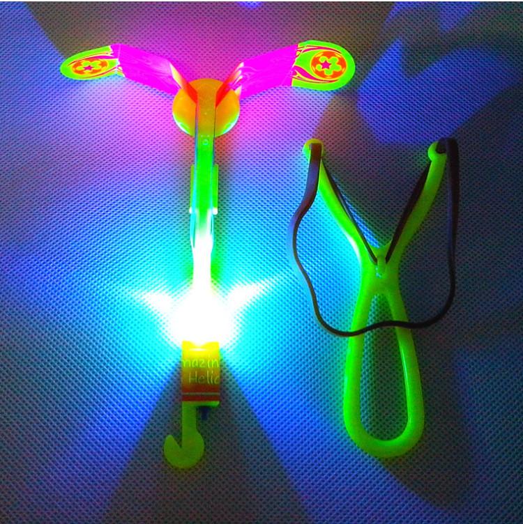 1pc Led Sling Shot Toy Arrow Flying Light Up Christmas Stocking New Stuffers