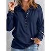 IHUASU Moda Donna Casual Manica Lunga Scollo a V Bluse e Camicie