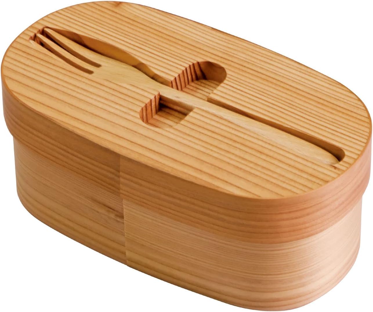 

Yamako Wappa Bento Box with Fork 854493