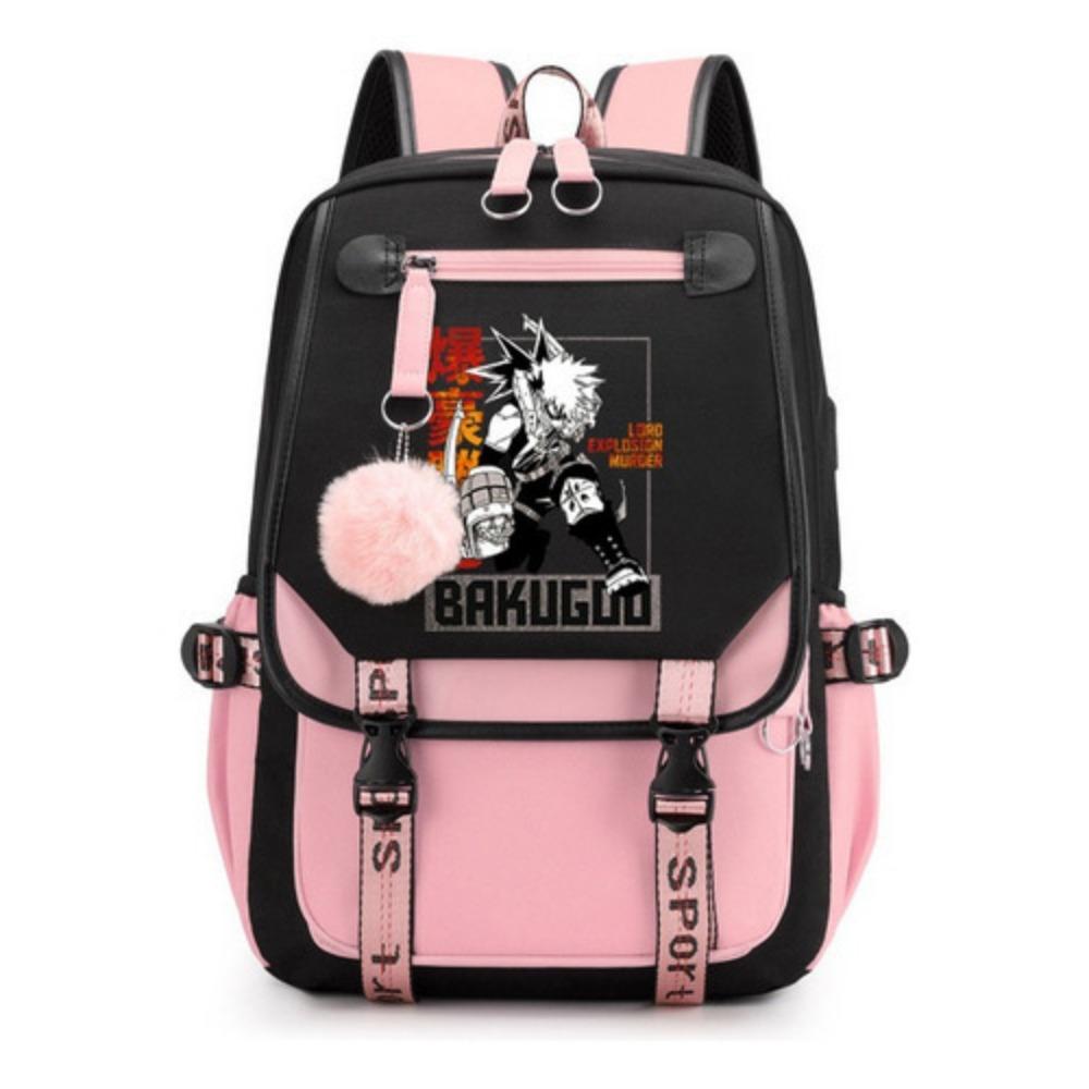 Riman My Hero Academy, Surrounding Backpacks, Large-capacity Student Schoolbags, USB Computer Bags, Travel Bags