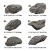 Lightweight Landscape Rocks PU Foam Fake Rocks Decorative Faux Stone Realistic Natural Texture,Easy to Install