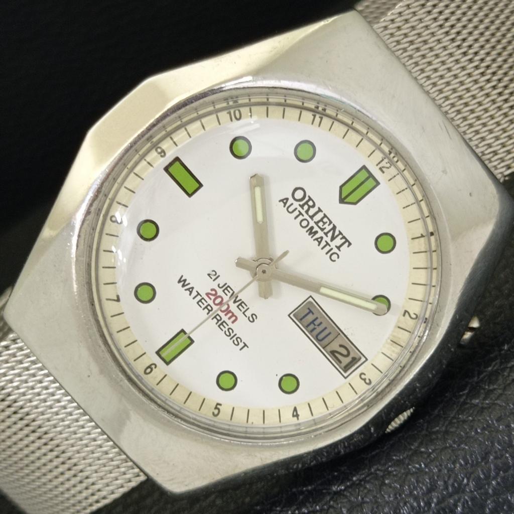

ВИНТАЖНЫЕ МУЖСКИЕ ЧАСЫ ORIENT AUTOMATIC 46943 ЯПОНИЯ ЦИФЕРБЛАТ БЕЛОГО ЦВЕТА a700631-5 R204-a700631