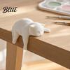 Small Cat Statue for Home 3D Printed Lazy Figurine Sleeping Kitten Desk Decor Cute Animal Whimsical Sculpture Decor Office DIY Paintable