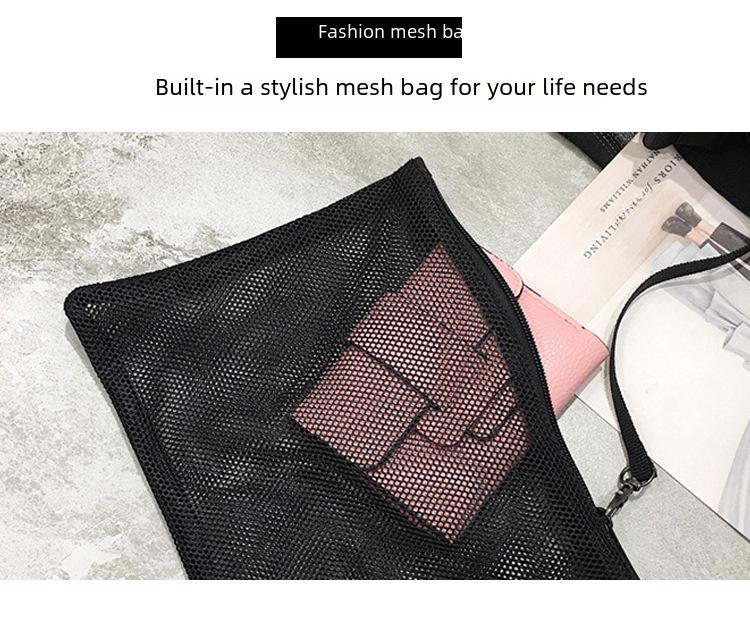 Modische Yoga-Reisetasche mit großer Kapazität - Lässige, einfarbige Rucksack-Handtasche im College-Stil