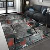 Wasbare Vloerkleden Antislip Modern Abstract Zacht voor Woonkamer Entree Slaapkamer Kinderkamer, Printpatroon, Zwart Grijs Paars