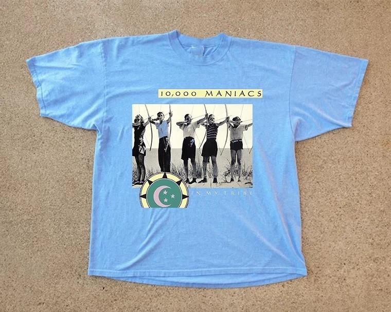 

Hot Popular In My Tribe 10000 Maniacs Band Blue Shirt S to 5XL CK145 Unisex T-Shirt XXL
