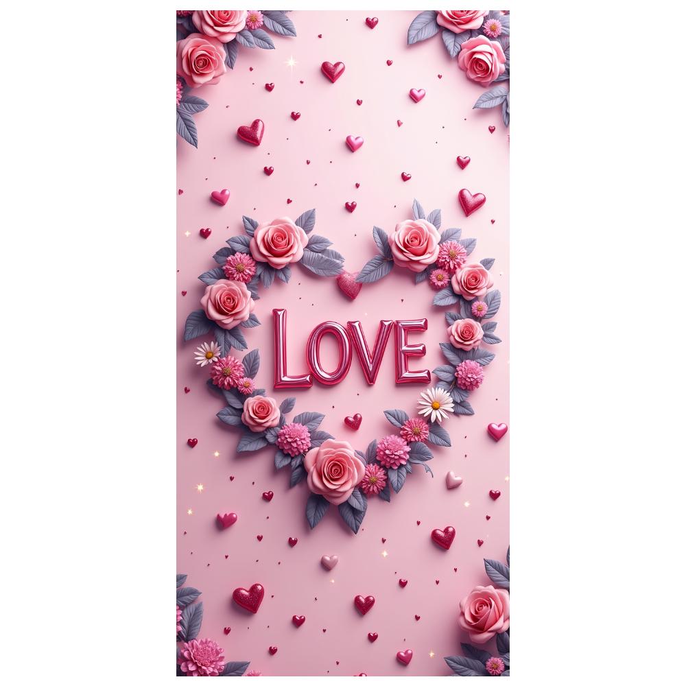 Romantic Floral Soft Decorative Rose-themed Rose Delicate Backdrop for Outdoor