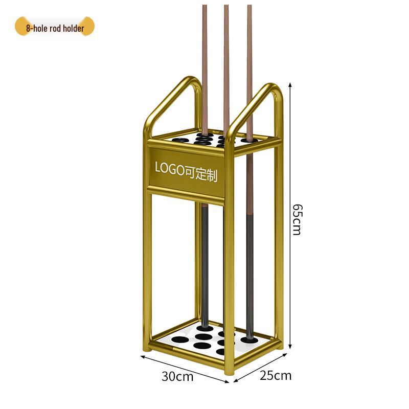 8-Hole Floor-Standing Billiard Cue Rack