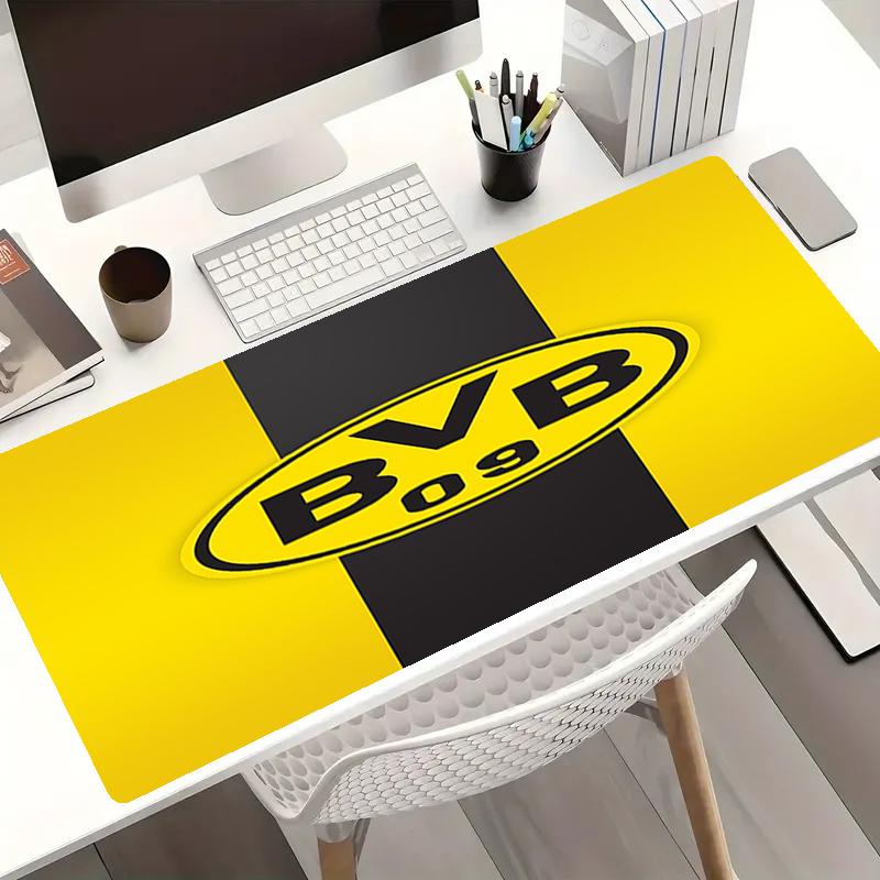 Borussia Dortmund Thema Mauspads, Rutschfeste Gummiunterseite, Multifunktionales Büro- & Wohnaccessoire, Perfekt zur Personalisierung des Arbeitsplatzes.