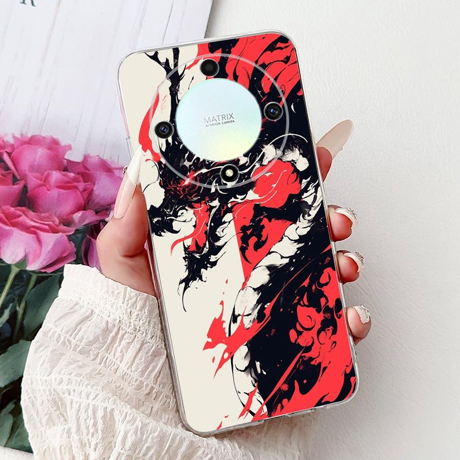 Für Honor Magic6 Lite Hülle HonorX9B ALI-NX1 Coole Drachenbemalte Abdeckung Weiche Silikonhülle Für Honor X9B Magic 6 Lite Fundas Coque