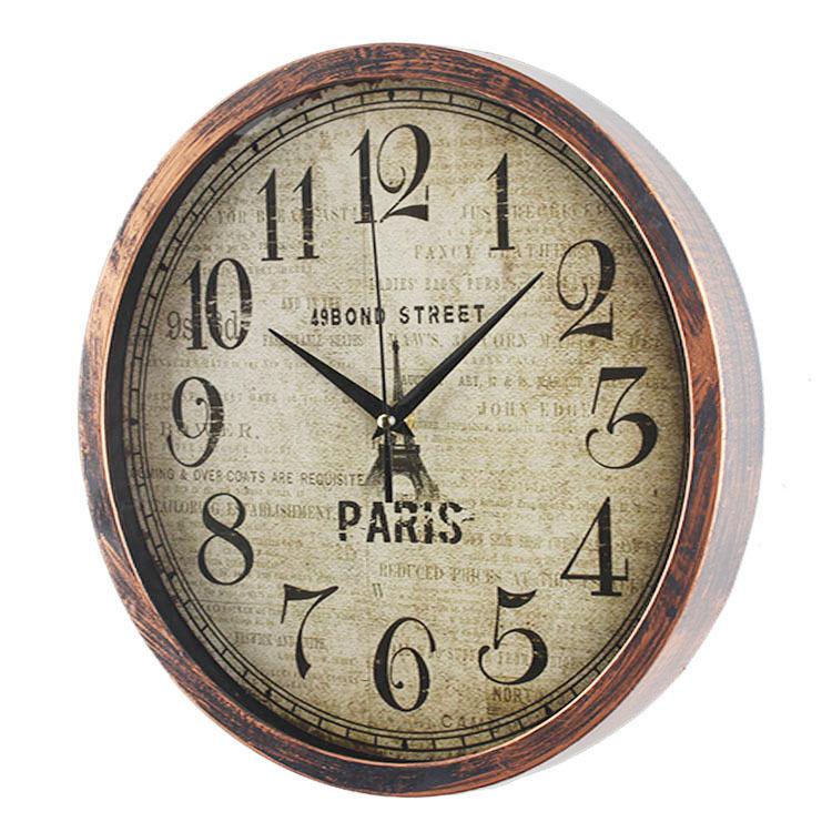 Living Room Wall Clock Retro Nostalgic Large Industrial Style Creative Restaurant Decoration Cafe Wall Clock